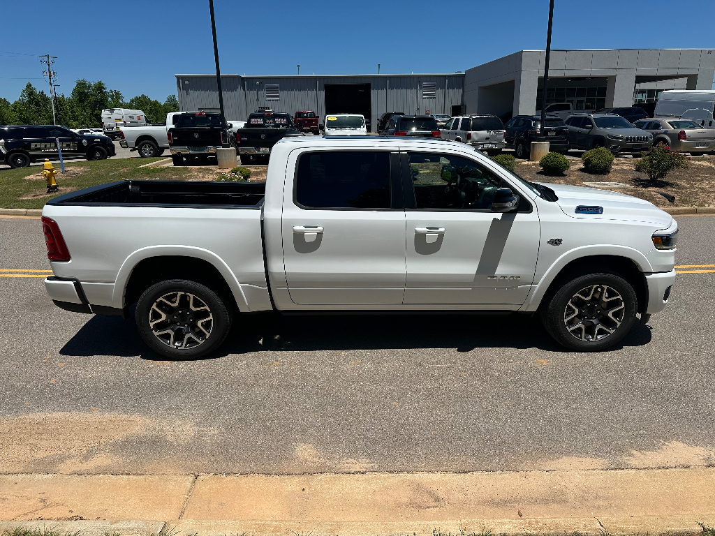 2026 Ram 1500 Laramie Level 2 Hemi 4x4 Crew Cab - Bright White Clearcoat exterior view 4