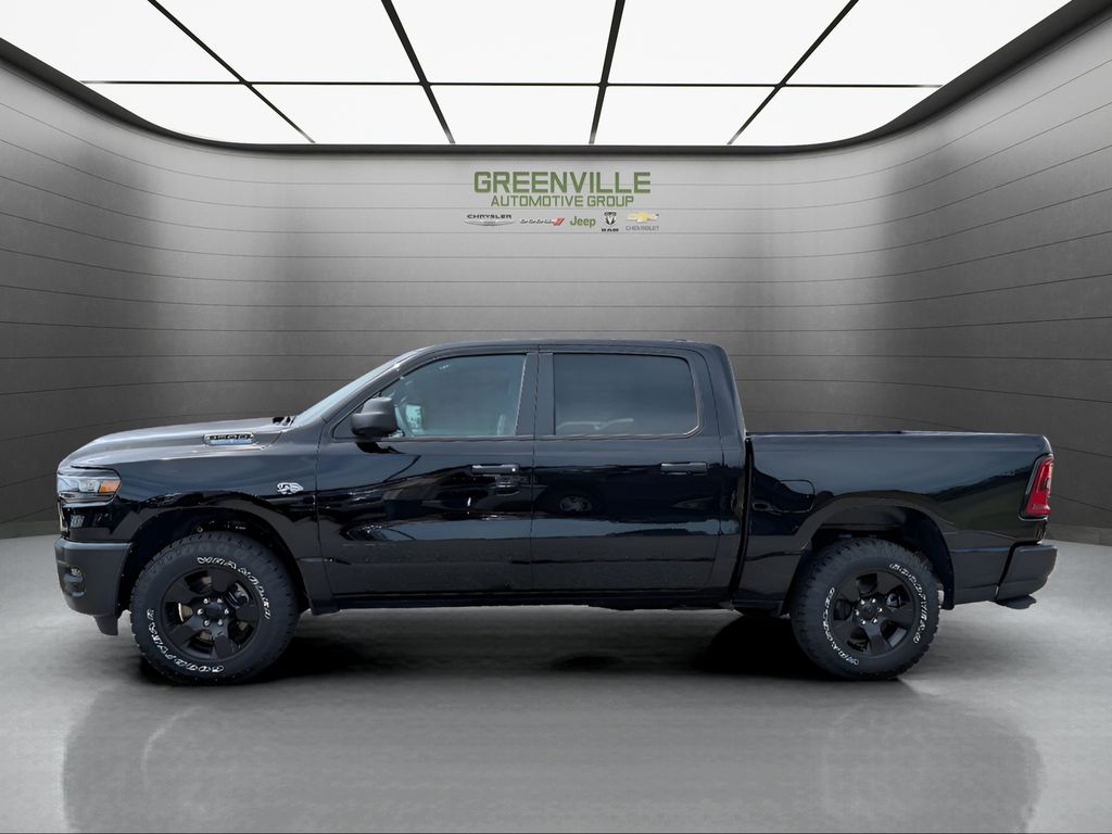 2026 Ram 1500 Warlock Hemi 4x4 Crew Cab - Diamond Black Crystal Pearlcoat exterior view 2