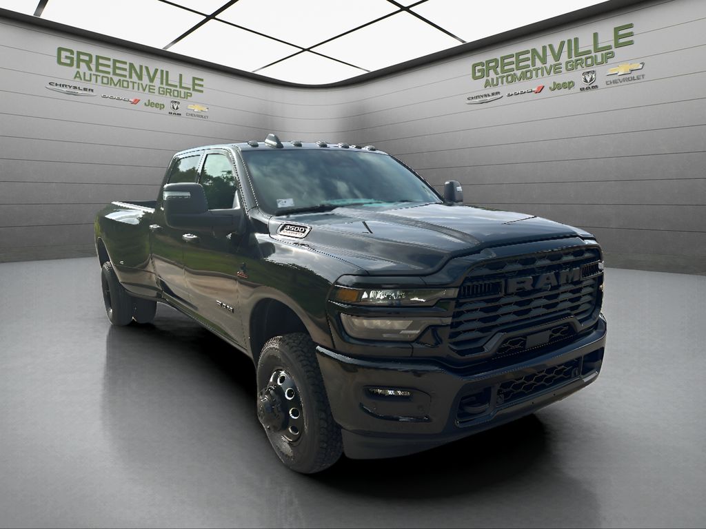 2026 Ram 3500 Big Horn Cummins HO Diesel 4x4 - Diamond Black Crystal Pearlcoat exterior view 3