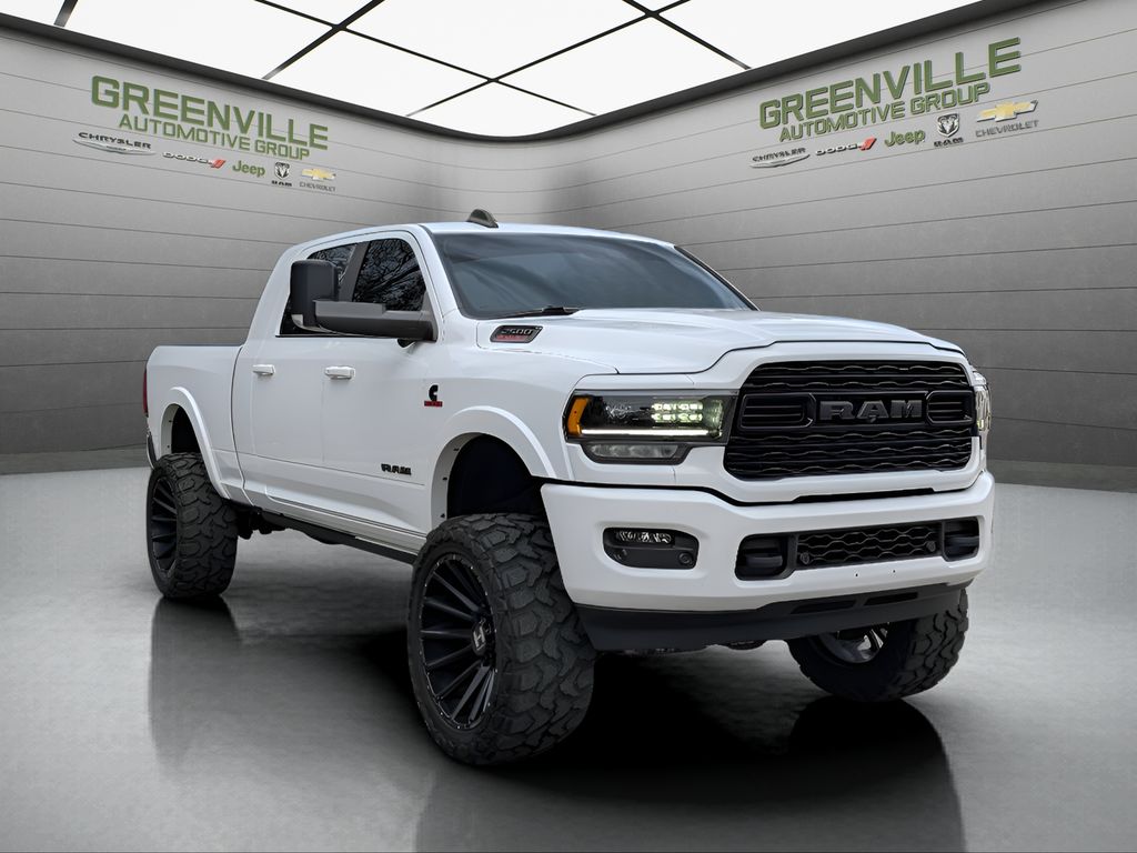 2022 Ram 2500 Limited Night Mega Cab 4x4 - Bright White Clearcoat exterior view 10