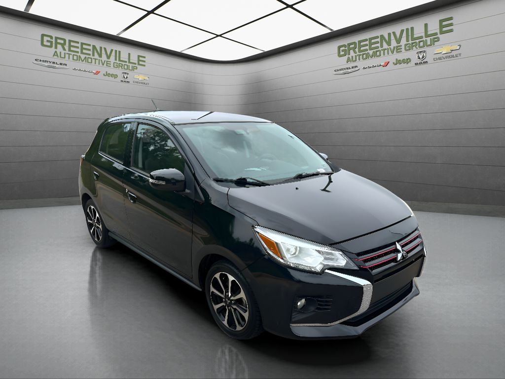 2022 Mitsubishi Mirage SE - Mystic Black Metallic exterior view 3