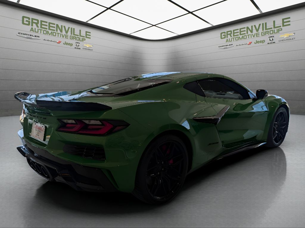 2026 Chevrolet Corvette Z06 Coupe 3LZ - Roswell Green Metallic exterior view 9