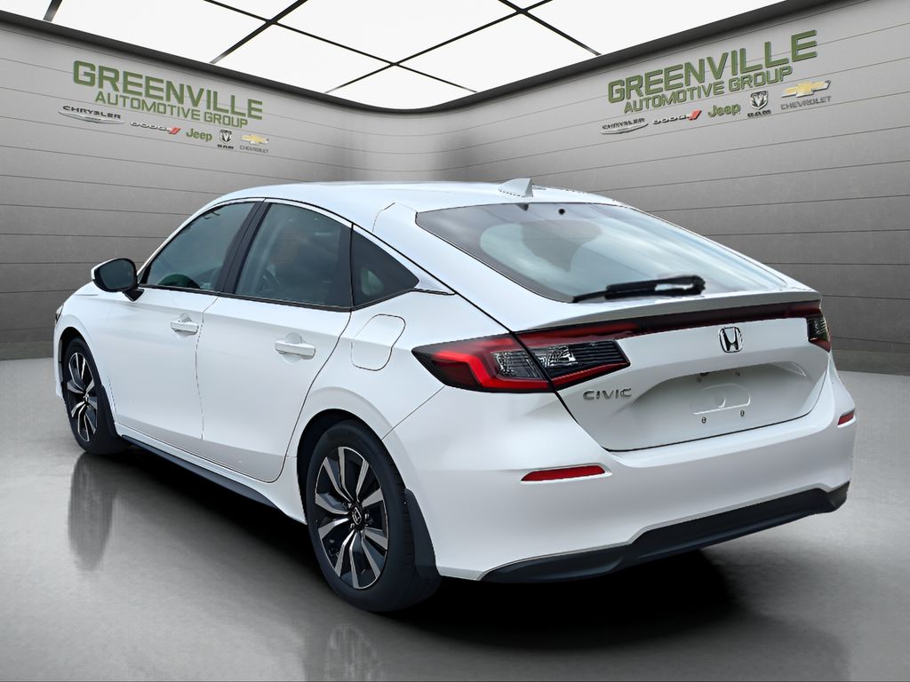2023 Honda Civic EX-L - Platinum White Pearl exterior view 3