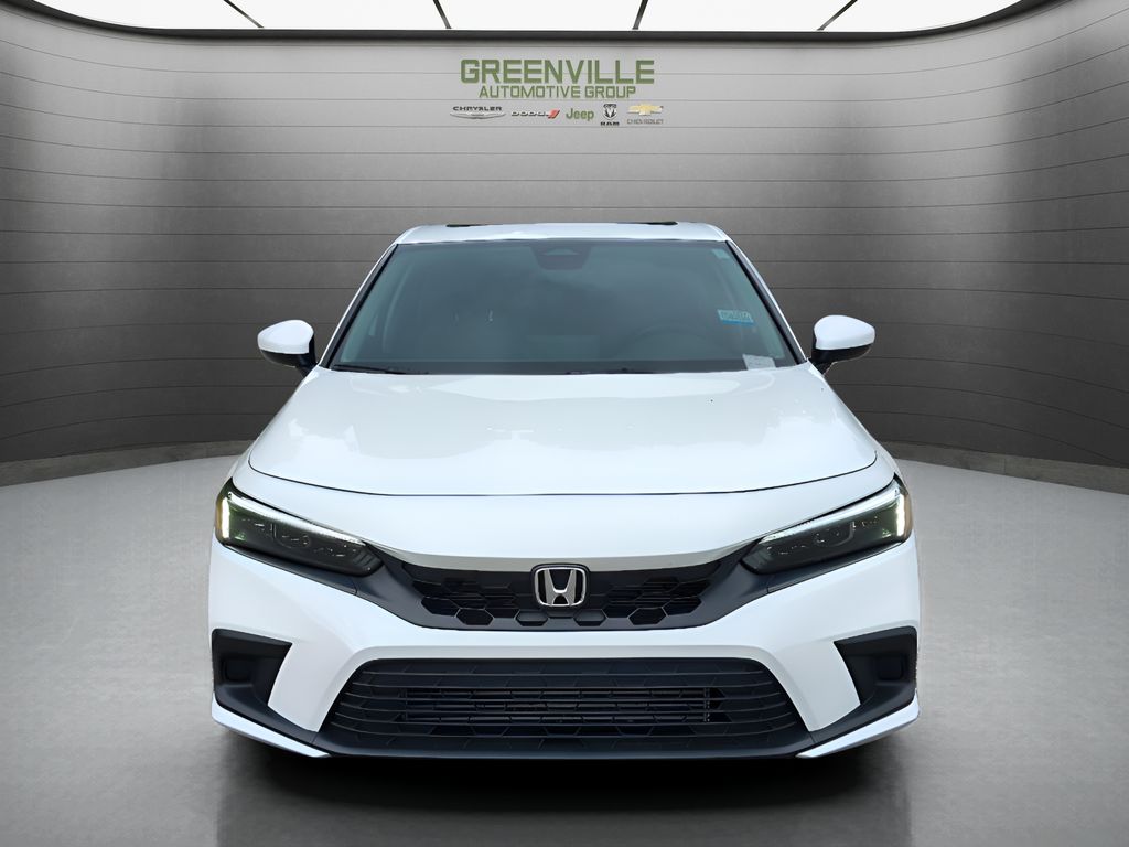 2023 Honda Civic EX-L - Platinum White Pearl exterior view 8