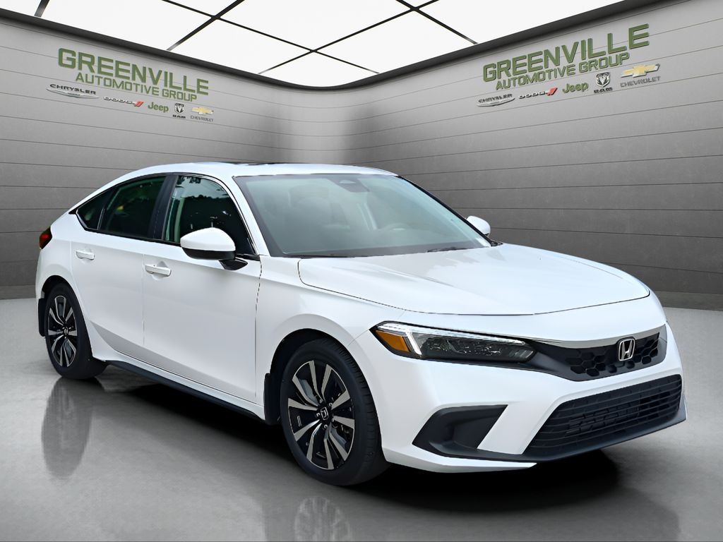 2023 Honda Civic EX-L - Platinum White Pearl exterior view 7