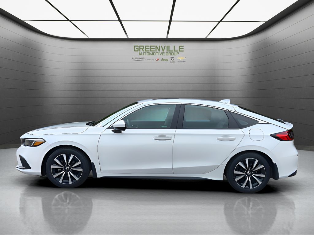 2023 Honda Civic EX-L - Platinum White Pearl exterior view 2