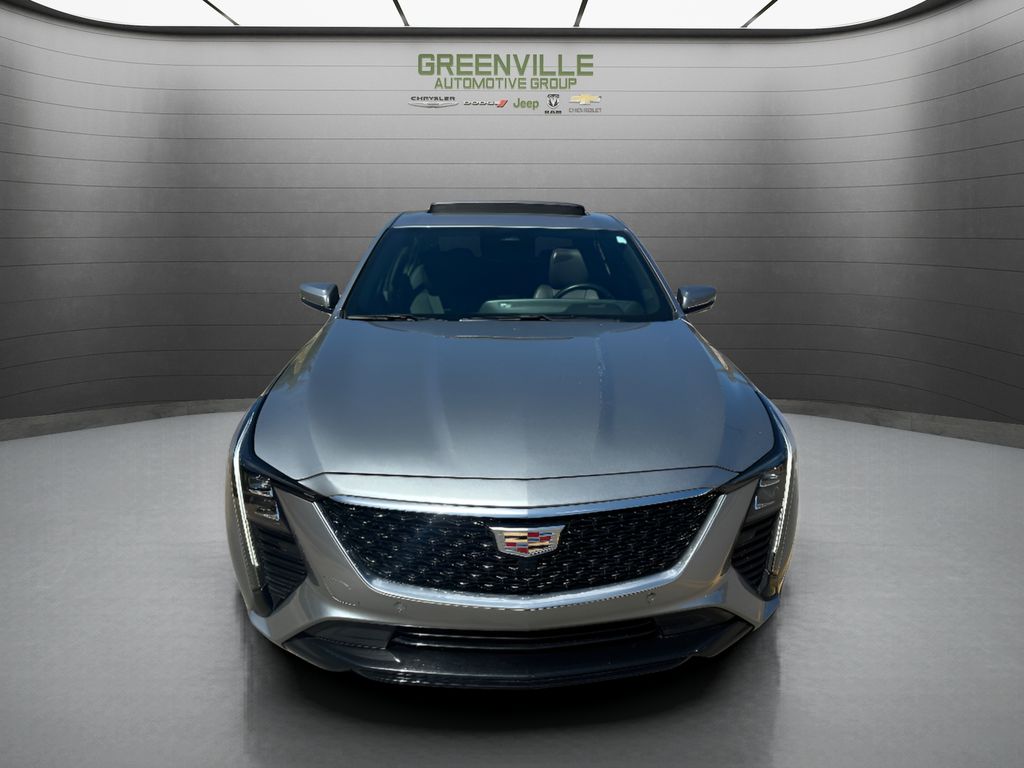 2025 Cadillac CT5 Premium Luxury - Argent Silver Metallic exterior view 3