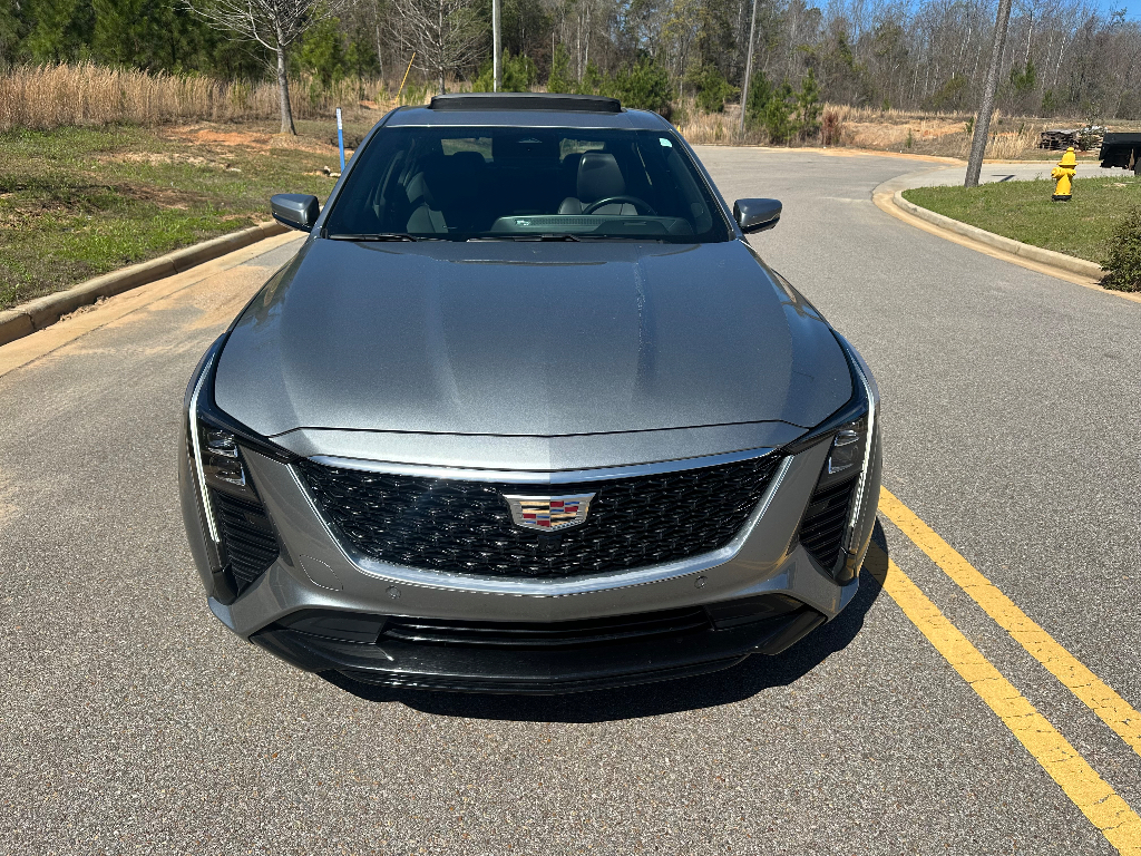 2025 Cadillac CT5 Premium Luxury - Argent Silver Metallic exterior view 2