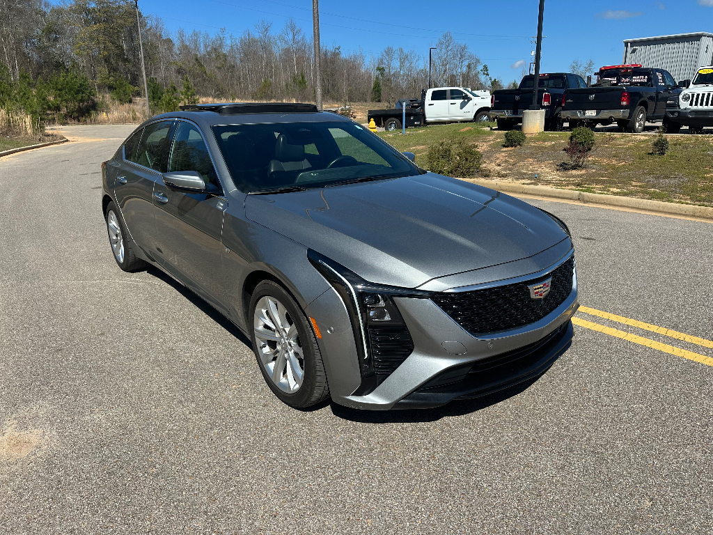 2025 Cadillac CT5 Premium Luxury - Argent Silver Metallic exterior view 3