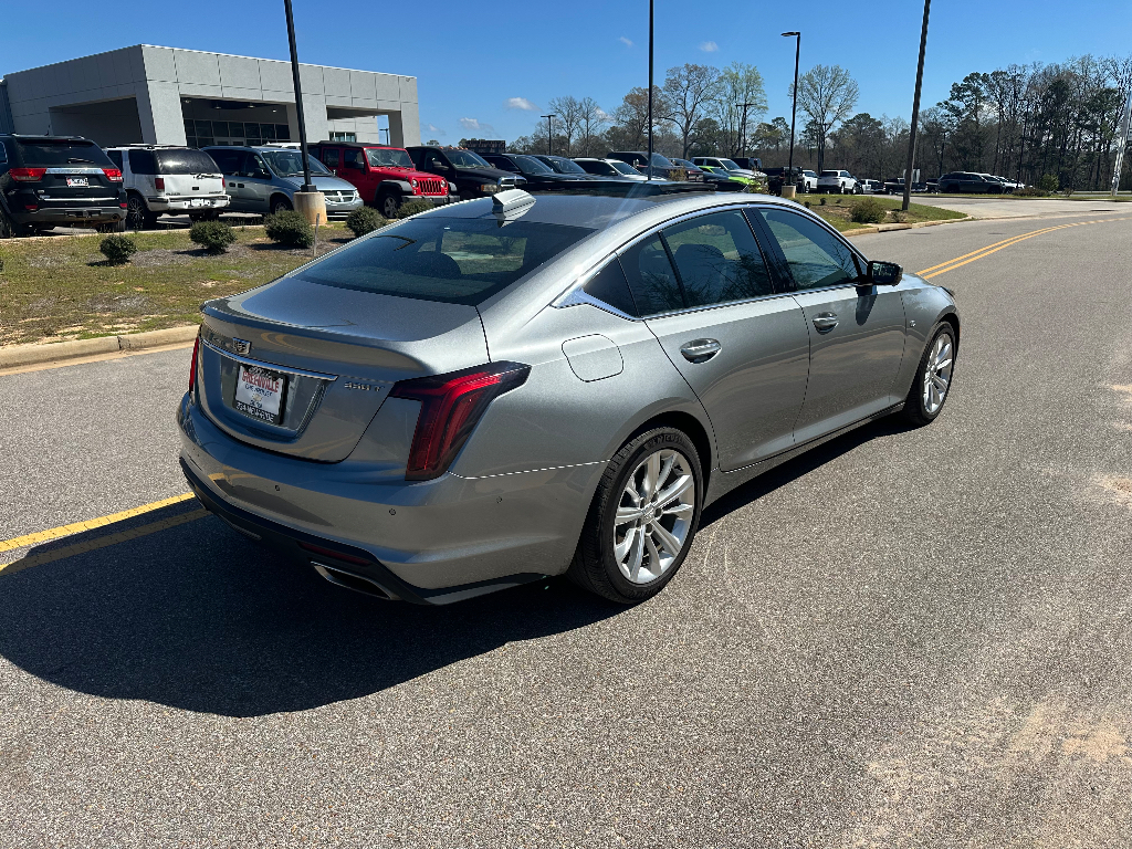 2025 Cadillac CT5 Premium Luxury - Argent Silver Metallic exterior view 5