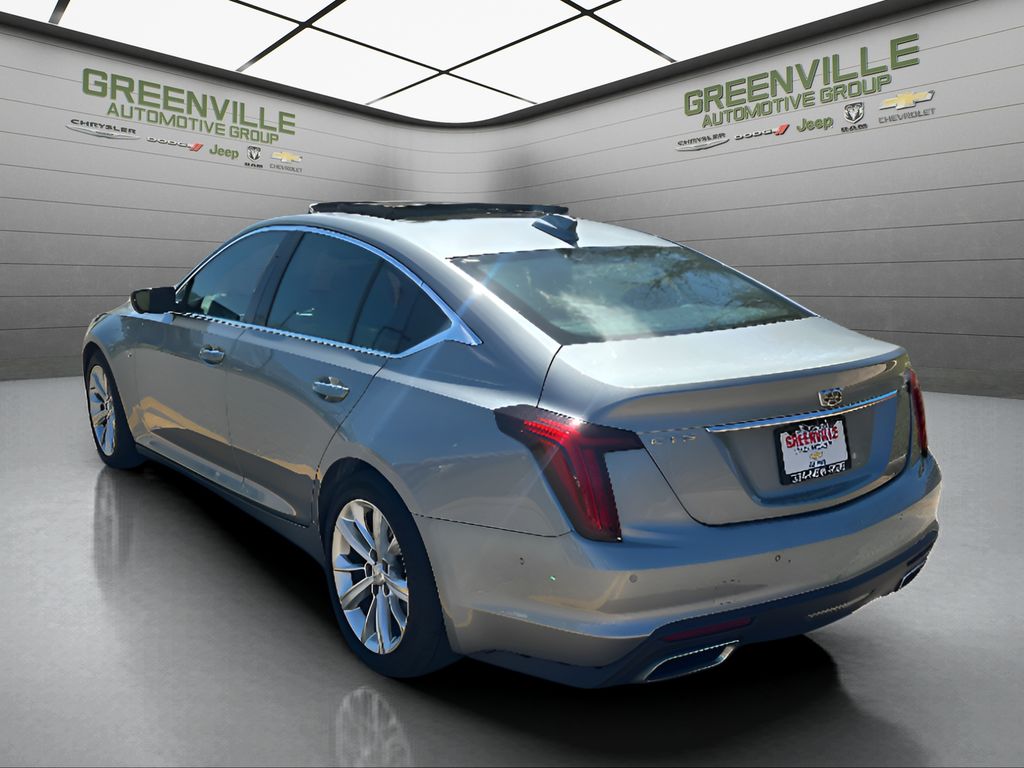 2025 Cadillac CT5 Premium Luxury - Argent Silver Metallic exterior view 8