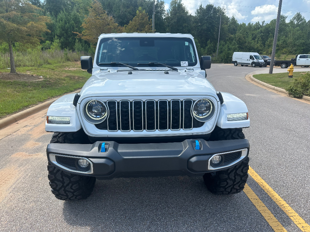 2024 Jeep Wrangler 4xe Sahara - Bright White Clearcoat exterior view 2