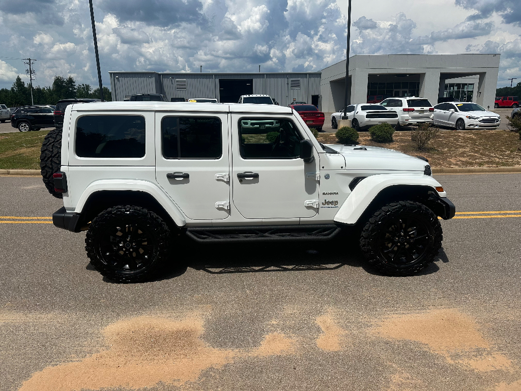 2024 Jeep Wrangler 4xe Sahara - Bright White Clearcoat exterior view 5