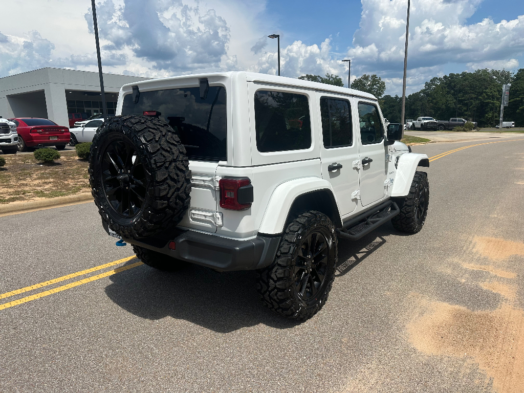 2024 Jeep Wrangler 4xe Sahara - Bright White Clearcoat exterior view 6