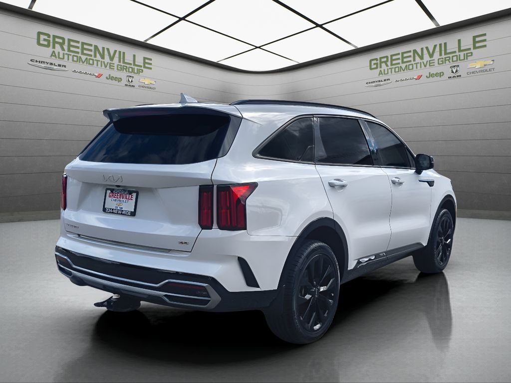 2023 Kia Sorento SX - Glacial White Pearl exterior view 8