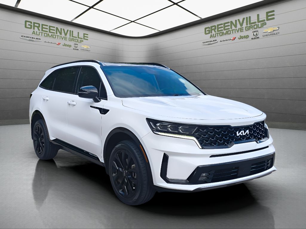 2023 Kia Sorento SX - Glacial White Pearl exterior view 10