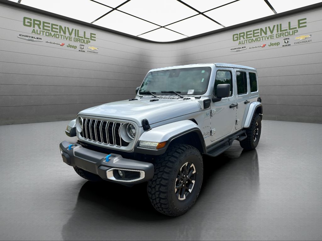 2024 Jeep Wrangler 4xe Sahara - Silver Zynith Clearcoat exterior view 1
