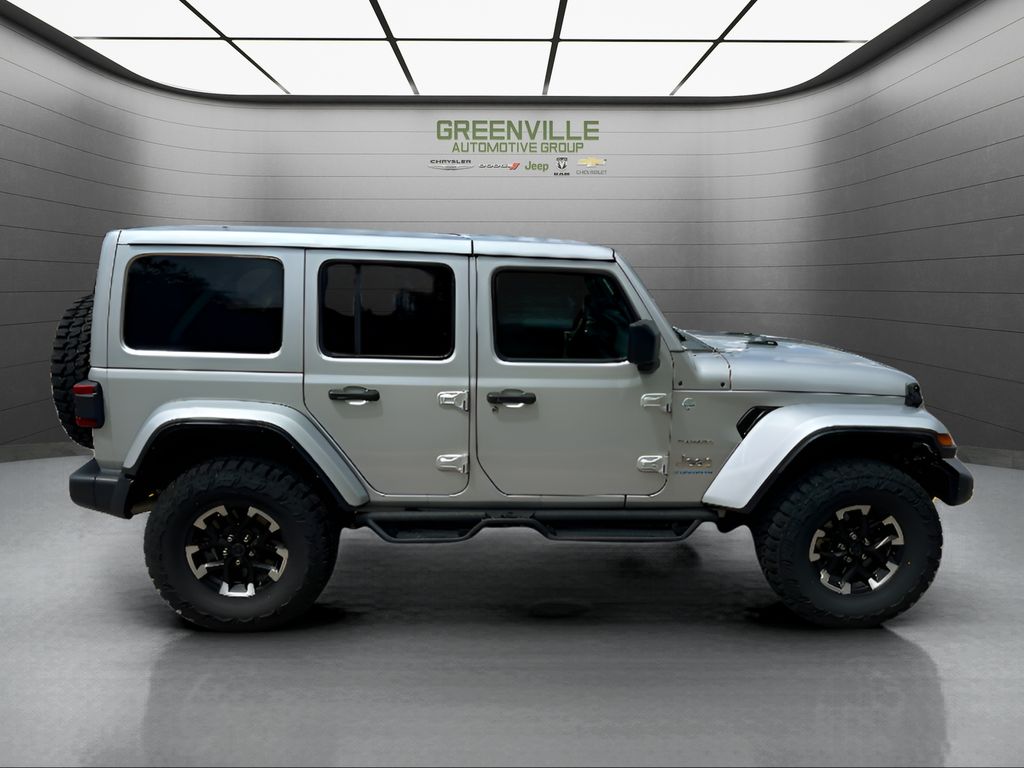 2024 Jeep Wrangler 4xe Sahara - Silver Zynith Clearcoat exterior view 4