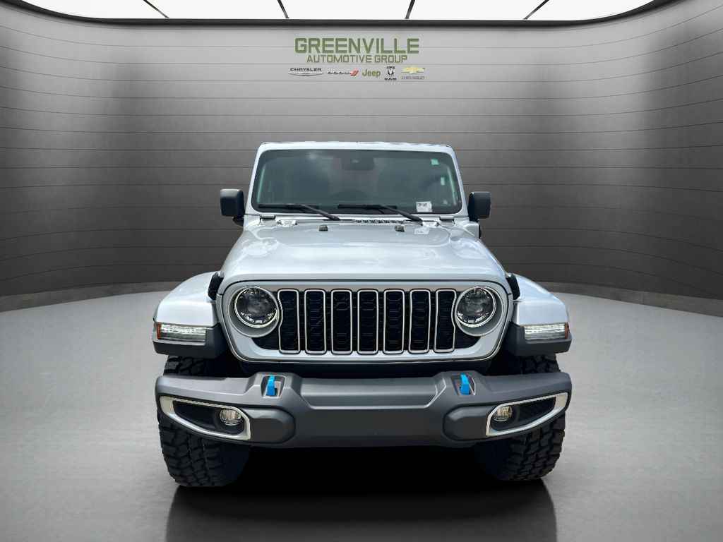 2024 Jeep Wrangler 4xe Sahara - Silver Zynith Clearcoat exterior view 2