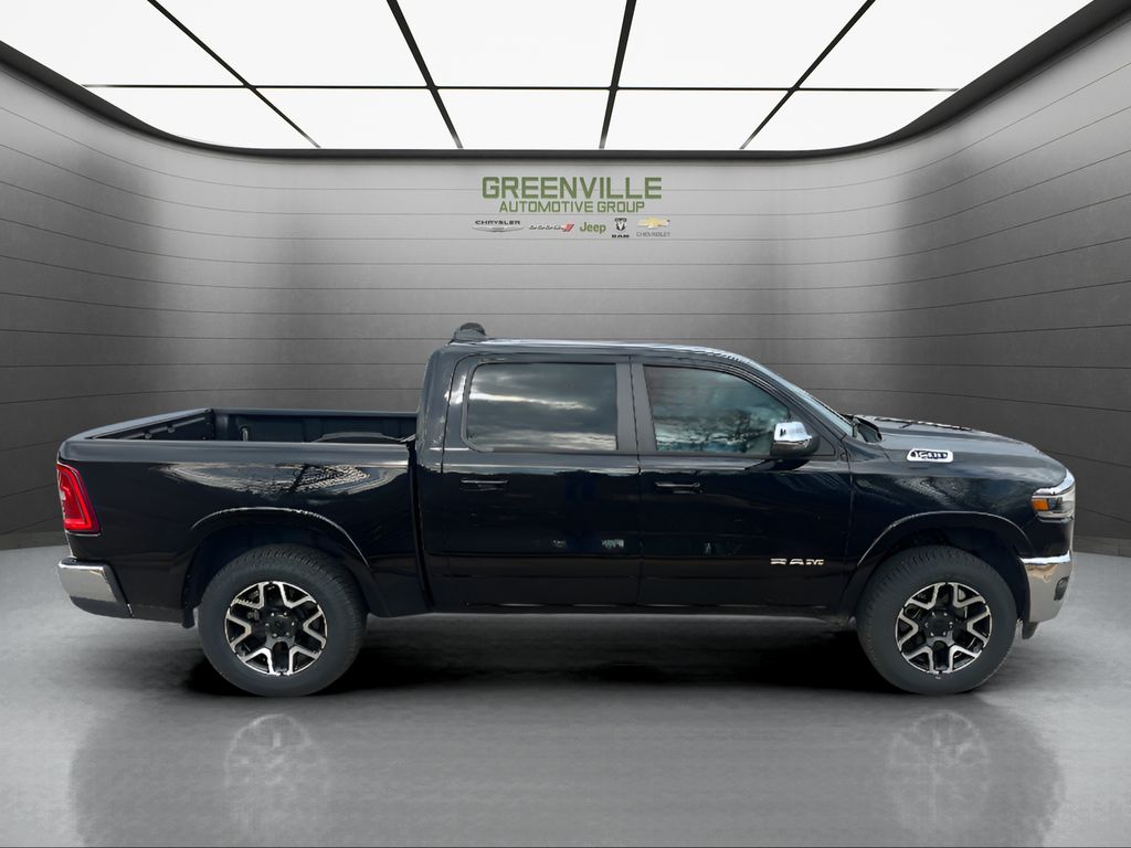 2025 Ram 1500 Laramie - Diamond Black Crystal Pearlcoat exterior view 4
