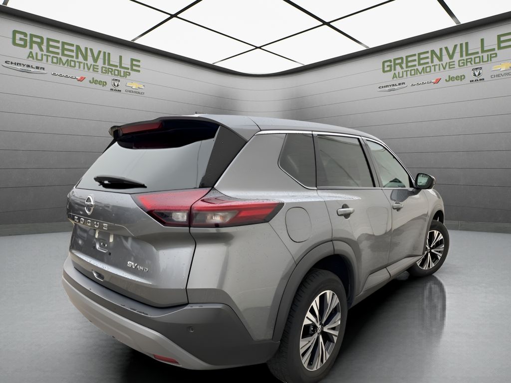 2021 Nissan Rogue SV - Gun Metallic exterior view 5