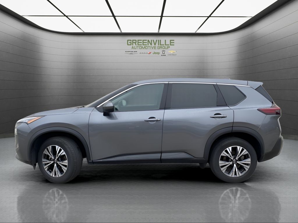 2021 Nissan Rogue SV - Gun Metallic exterior view 2