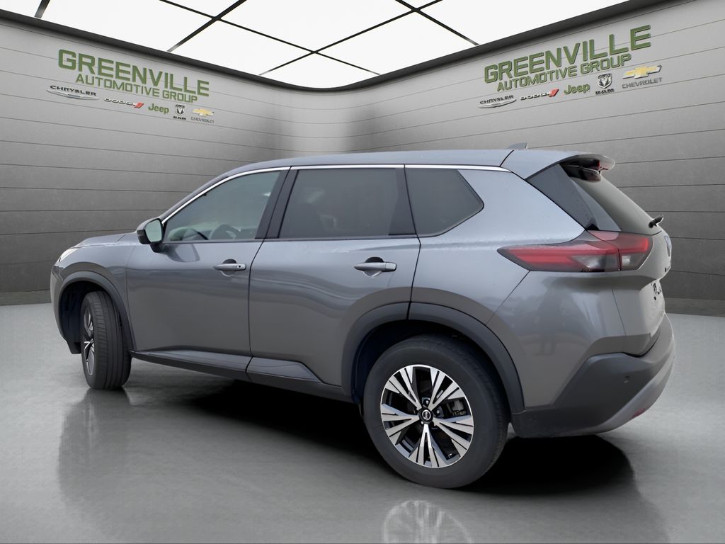 2021 Nissan Rogue SV - Gun Metallic exterior view 3