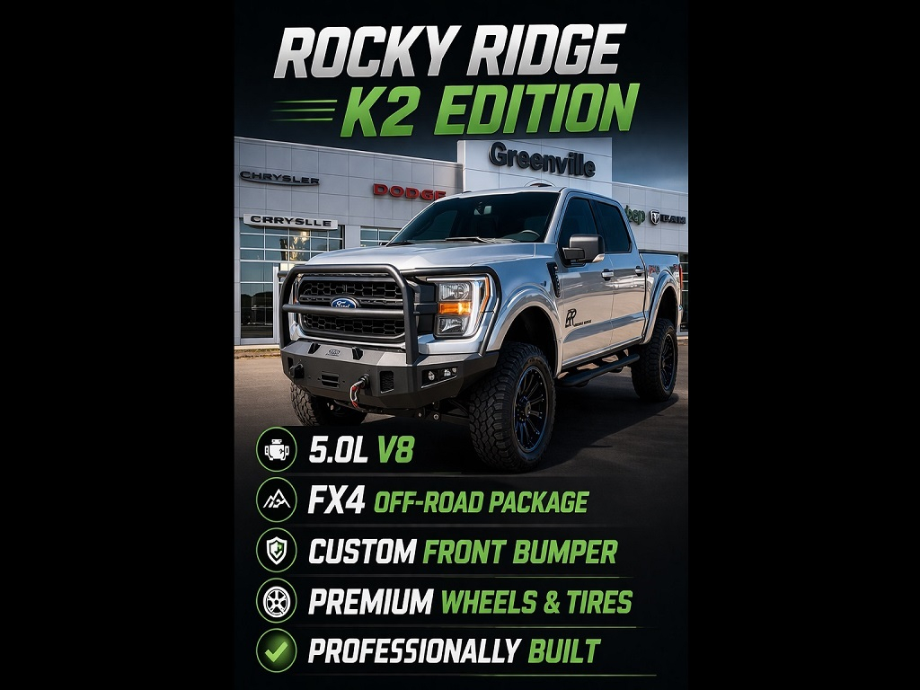 2022 Ford F-150 XLT SPORT ROCKY RIDGE FX4 - Iconic Silver Metallic exterior view 2