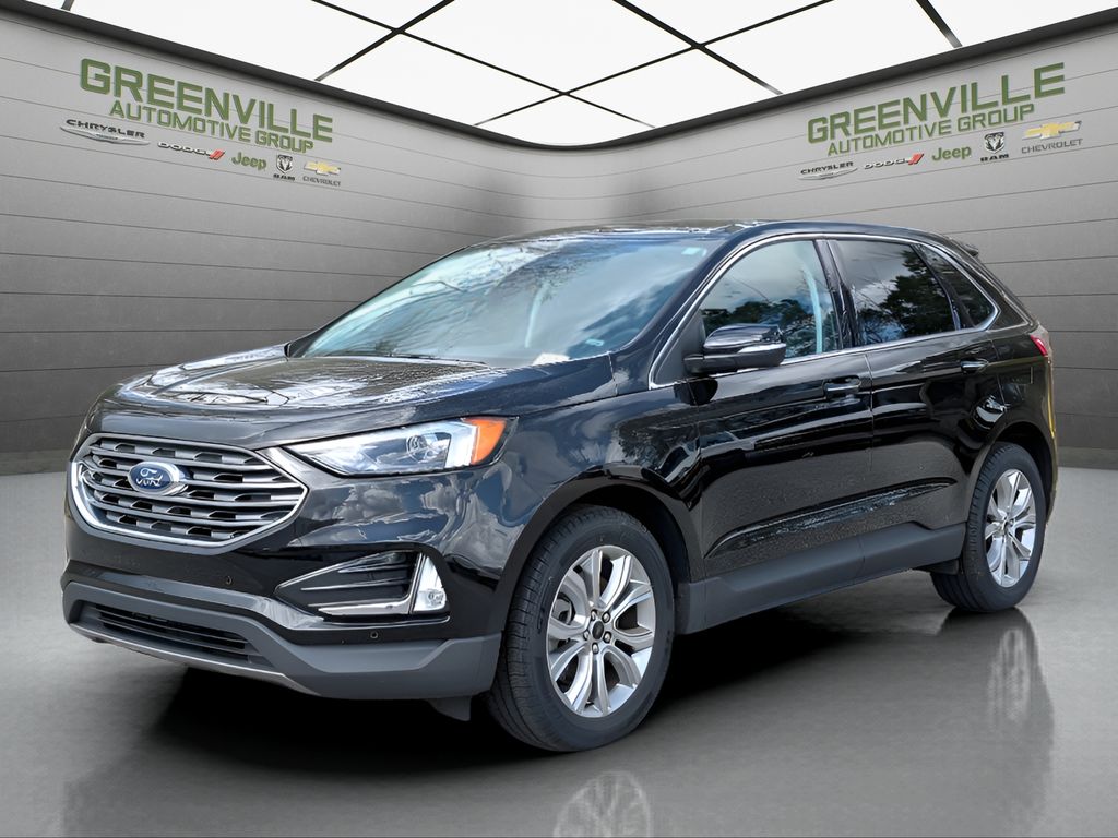 2024 Ford Edge Titanium - Agate Black Metallic exterior view 2