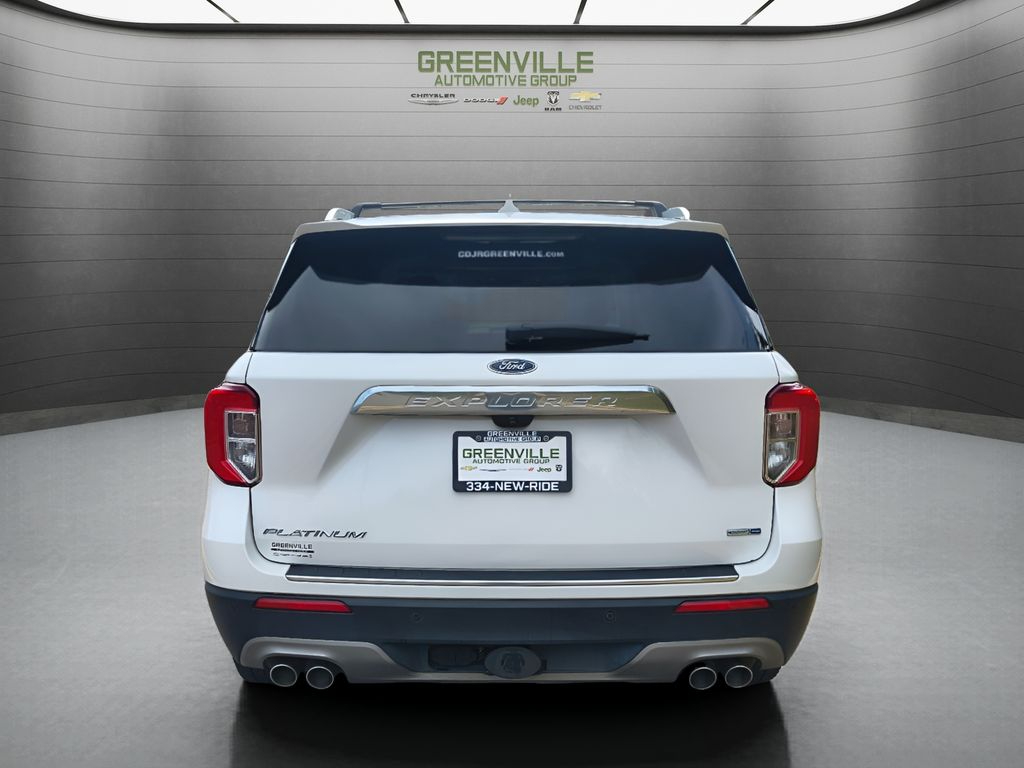 2020 Ford Explorer Platinum 4WD - Star White Metallic Tri-Coat exterior view 6