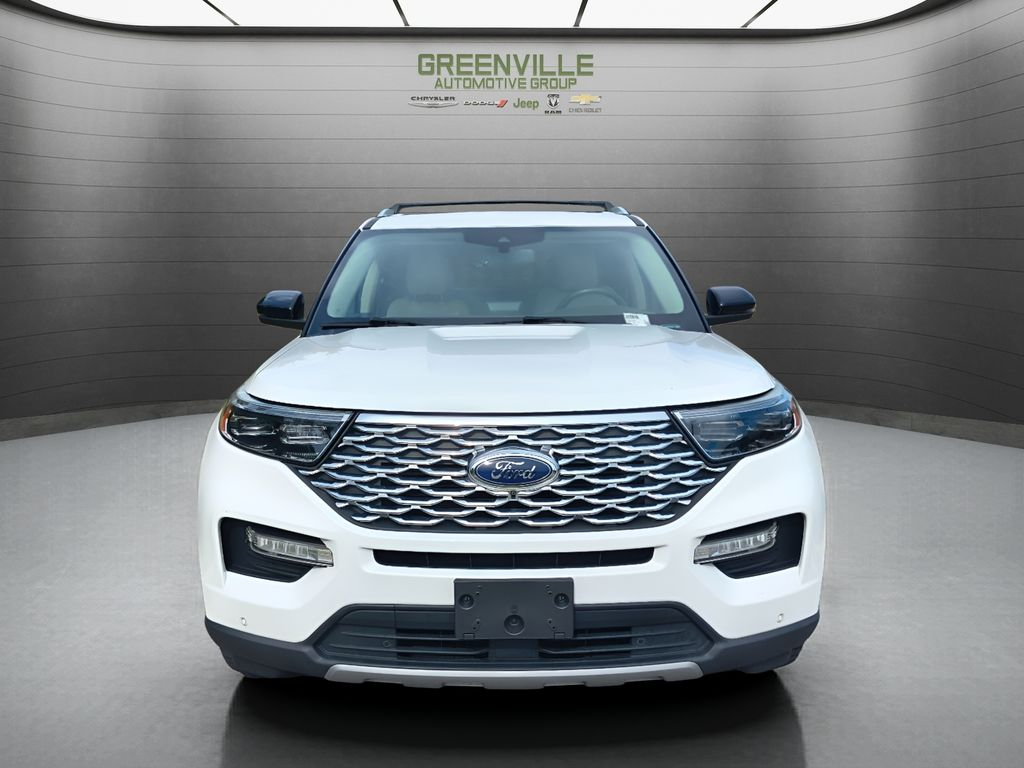 2020 Ford Explorer Platinum 4WD - Star White Metallic Tri-Coat exterior view 12