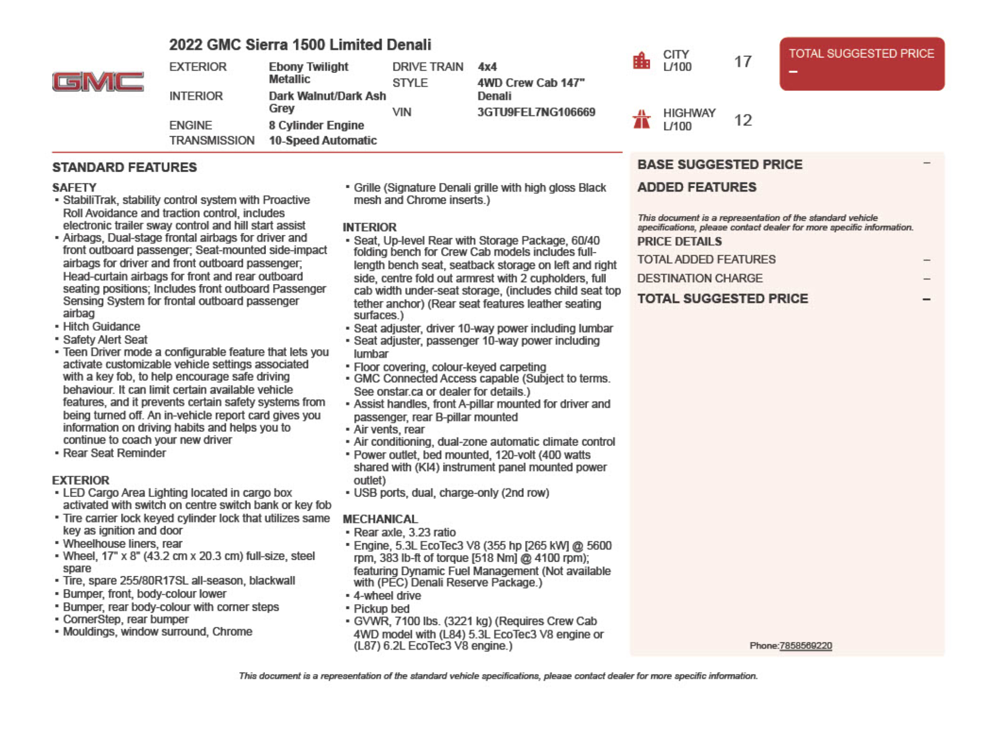 Used 2022 GMC Sierra 1500 Limited Denali with VIN 3GTU9FEL7NG106669 for sale in Kansas City