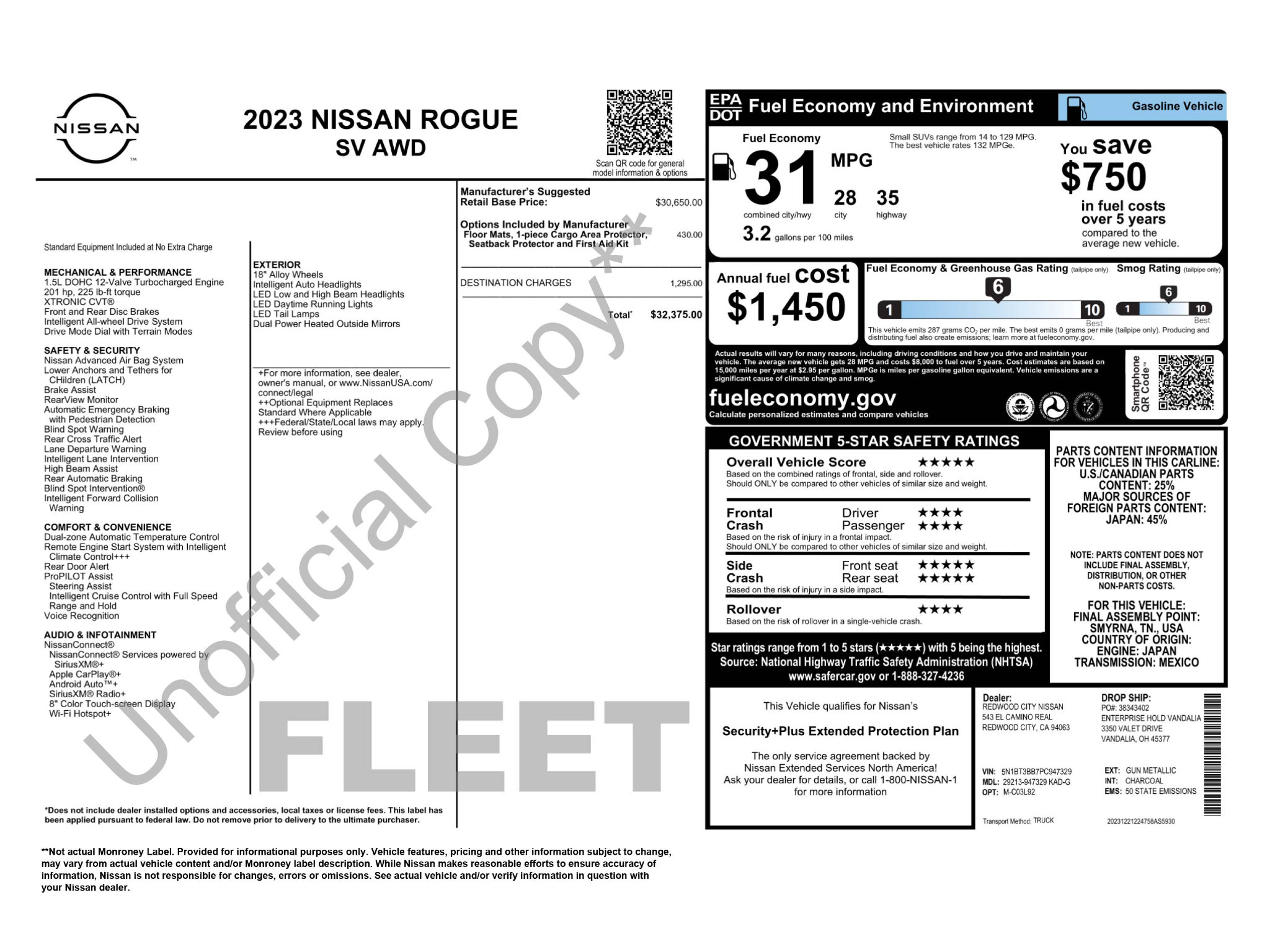 used 2023 NISSAN ROGUE SV