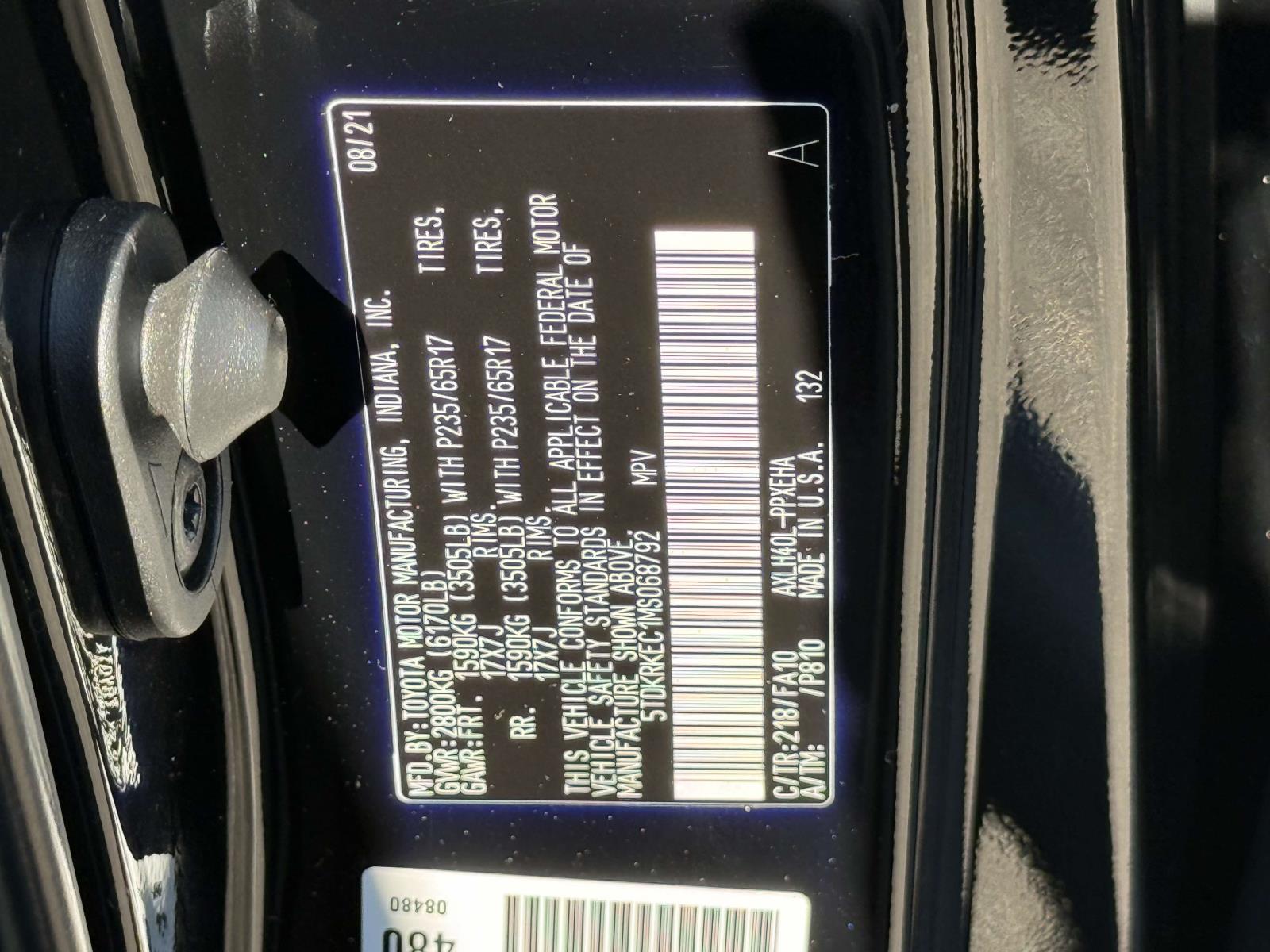 Used 2021 Toyota Sienna Van