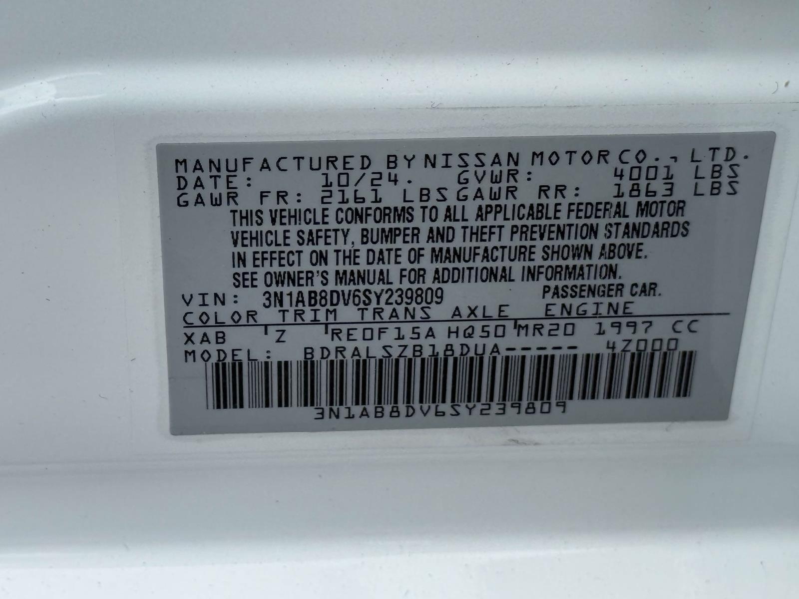 Used 2025 Nissan Sentra Sedan