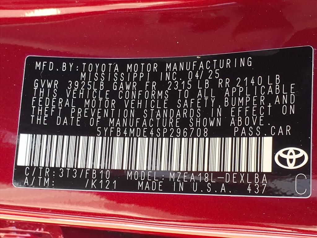 Used 2025 Toyota Corolla Sedan