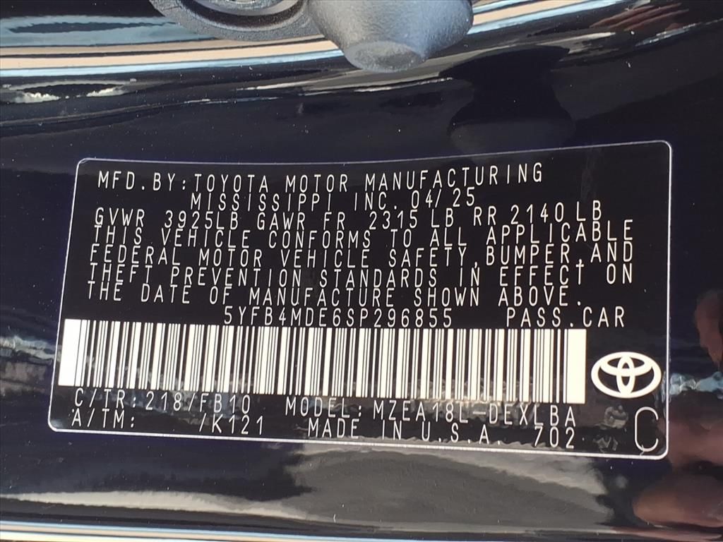 Used 2025 Toyota Corolla Sedan