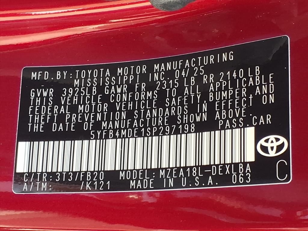 Used 2025 Toyota Corolla Sedan
