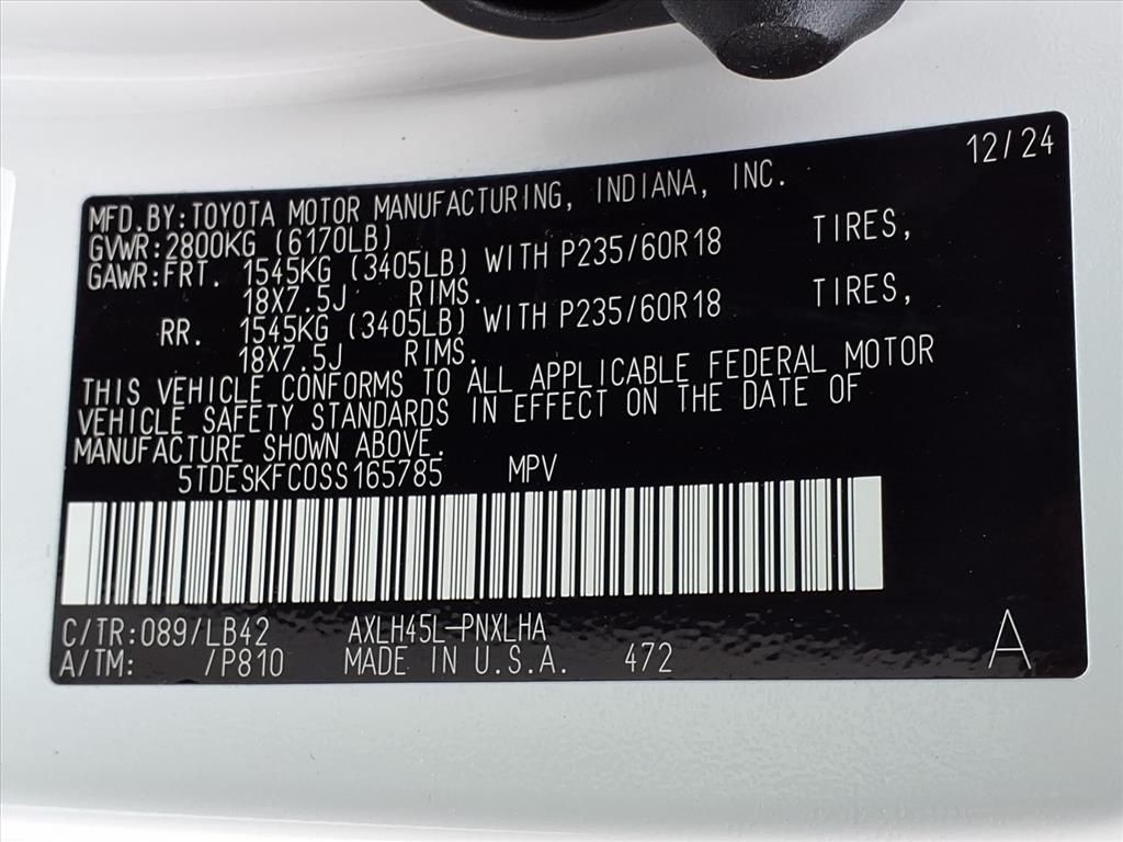 Used 2025 Toyota Sienna Van