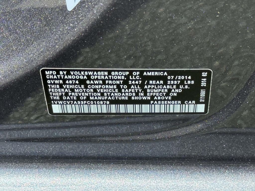 Used 2015 Volkswagen Passat Sedan