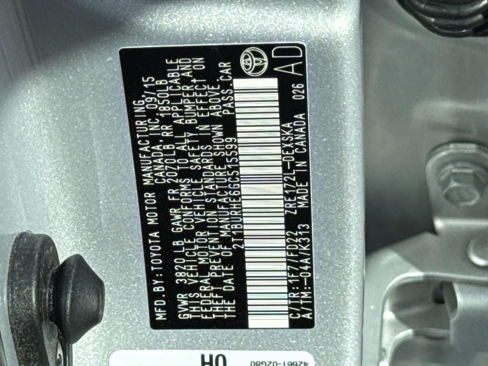 Used 2016 Toyota Corolla Sedan