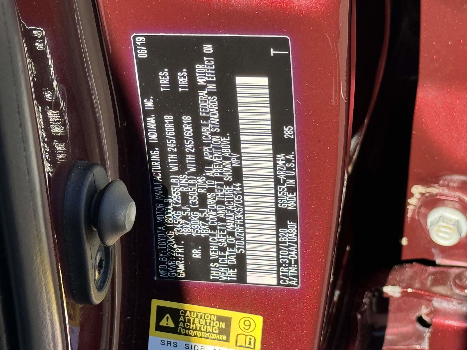 Used 2019 Toyota Highlander SUV