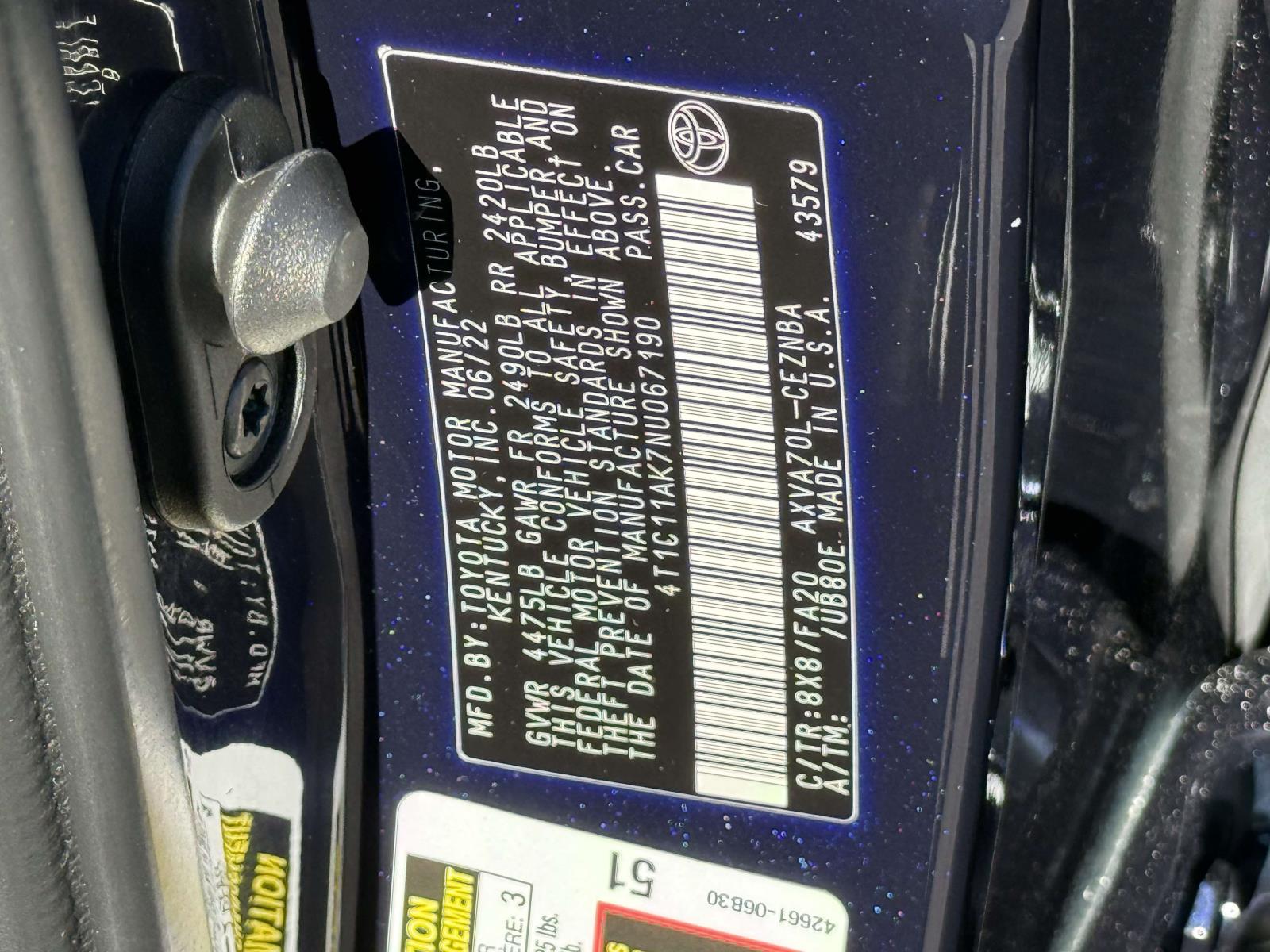 Used 2022 Toyota Camry Sedan