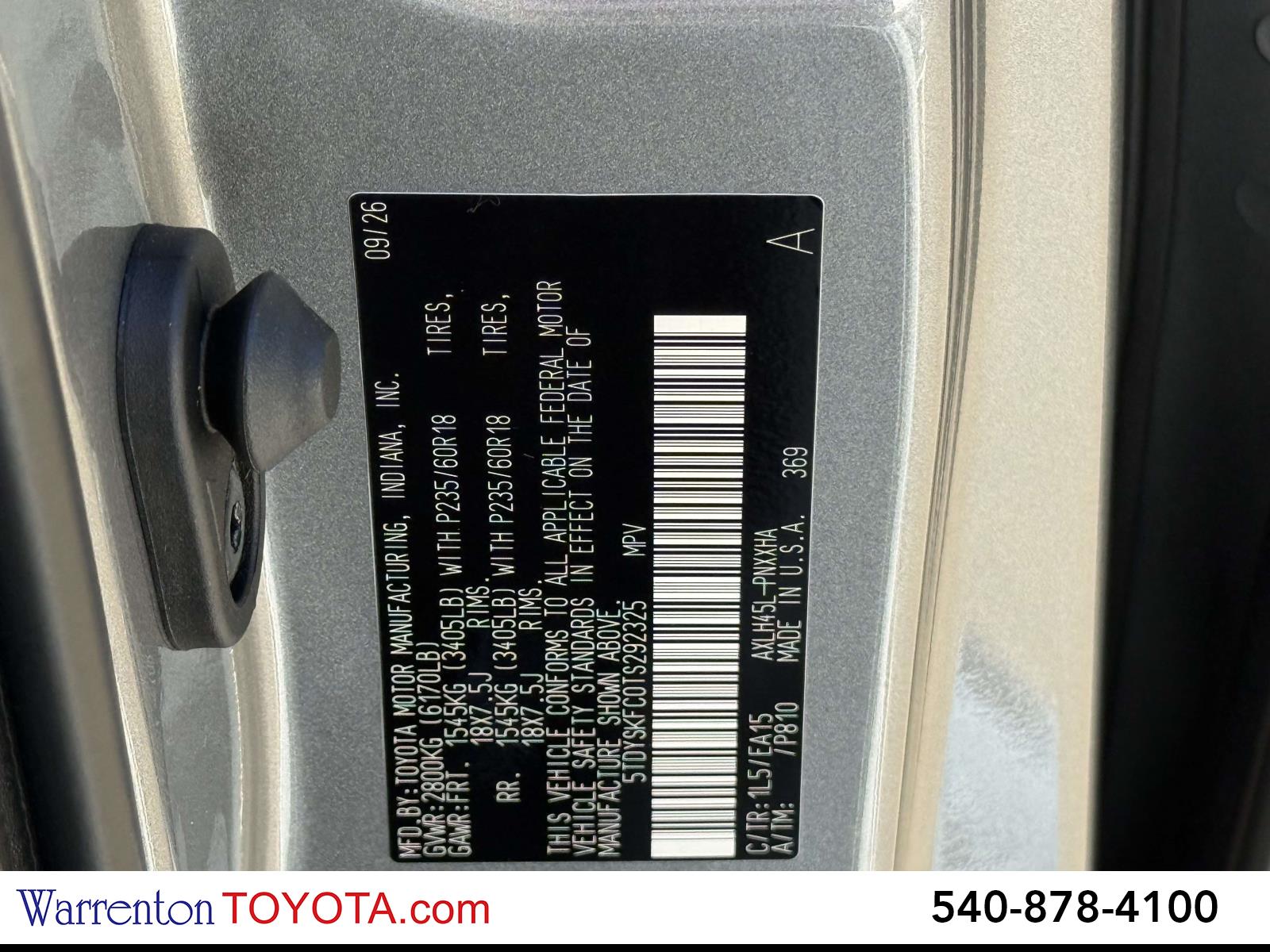 New 2026 Toyota Sienna Van