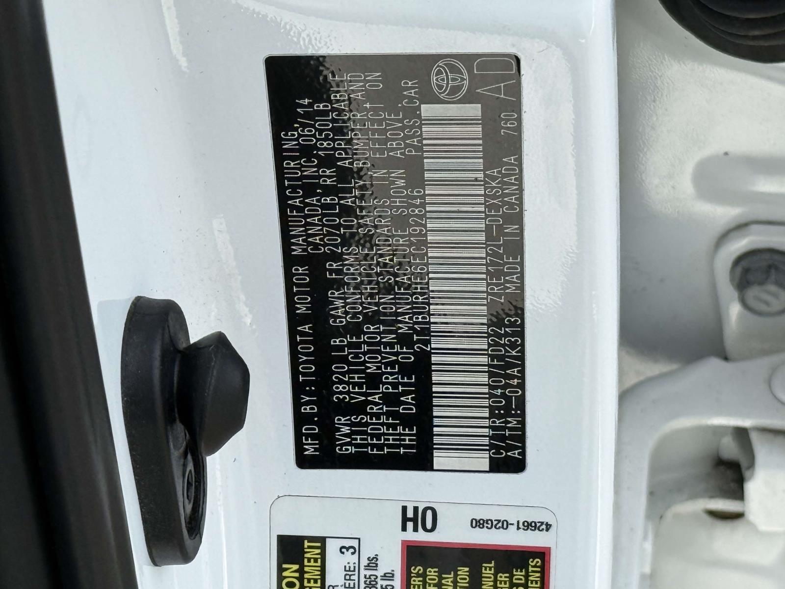 Used 2014 Toyota Corolla Sedan