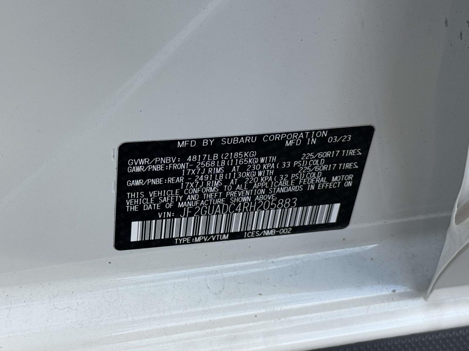 Used 2024 Subaru Crosstrek SUV