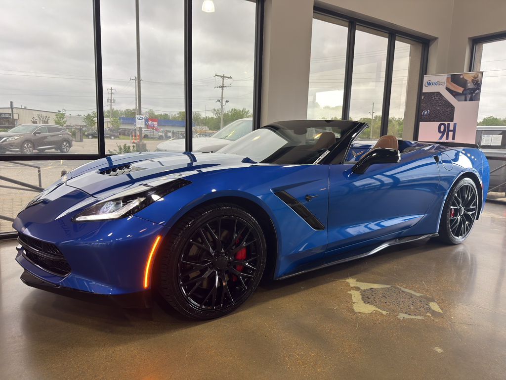 Laguna Blue Tintcoat 2015 Chevrolet Corvette Stingray Z51 2LT Convertible RWD Convertible Rear-Wheel Drive 8-Speed Automatic