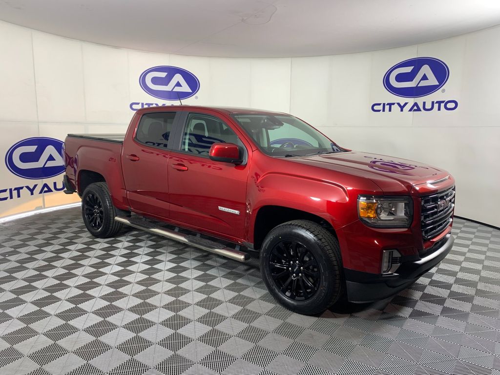Cayenne Red Tintcoat 2021 GMC Canyon Elevation Crew Cab RWD Pickup Truck 4X2 8-Speed Automatic
