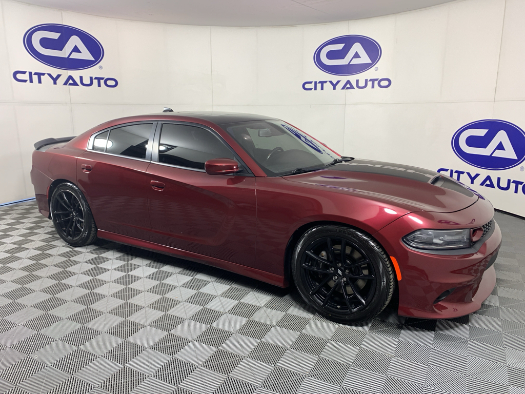 Octane Red Pearlcoat 2019 Dodge Charger R/T Scat Pack RWD Sedan Rear-Wheel Drive 8-Speed Automatic
