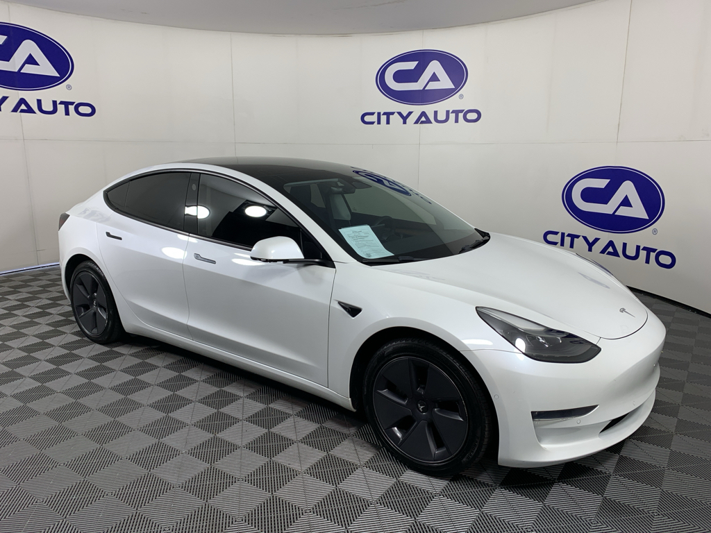 Pearl White Multi-Coat 2022 Tesla Model 3 Long Range AWD Sedan All-Wheel Drive Automatic